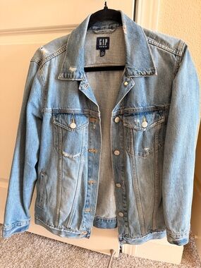 GAP Light Blue Denim Jacket with Faded Wash